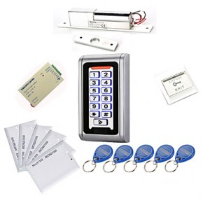 Metal Waterproof Access Controller Kits(Electric Bolt,10 EM-ID Card,Power Supply)