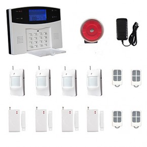 LCD Wirless GSM/PSTN Home House Office Security Burglar Intruder Alarm System  
