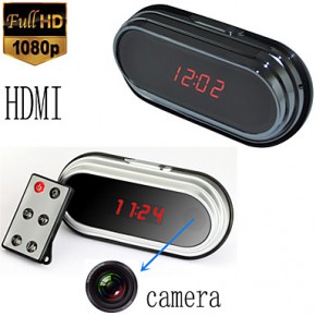 Newest HD 1080P  Clock Camera DVR Motion Detection Remote Control HDMI  